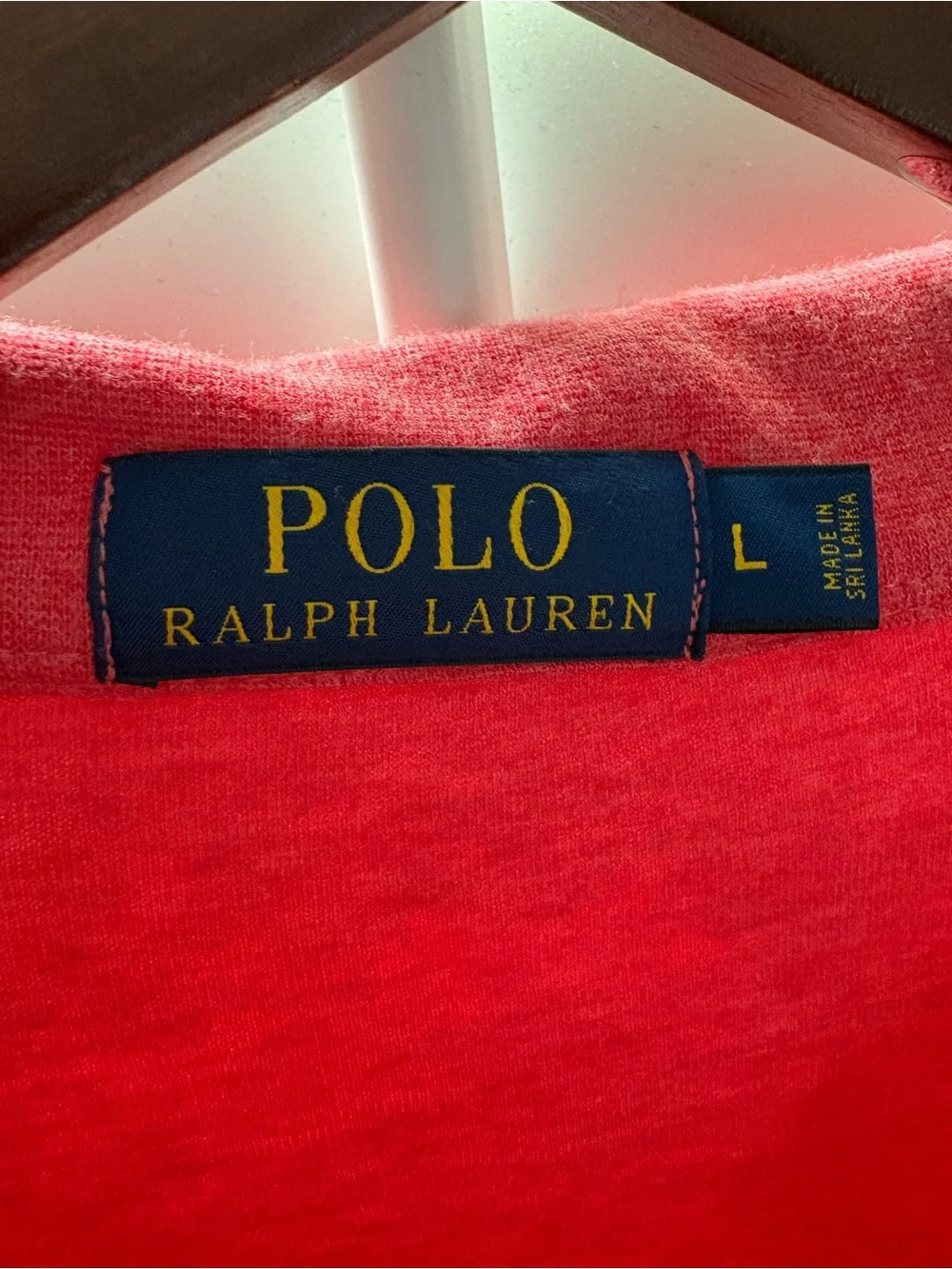 Polo Ralph Lauren salmon Cotton Quarter-Zip Sweater size large